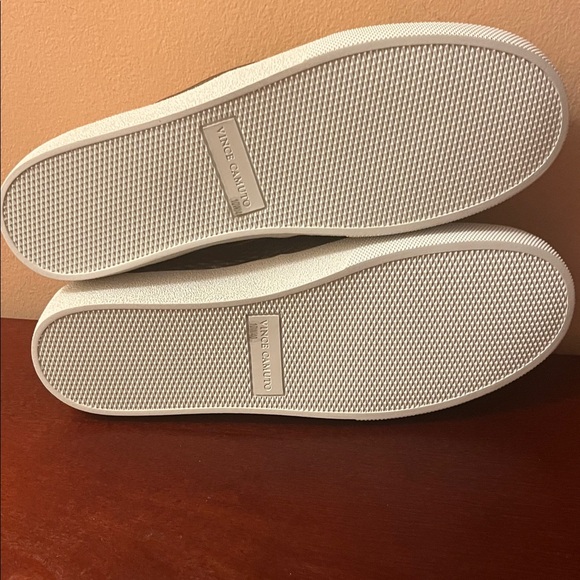 Vince Camuto Genuine Bronze Leather Sneakers - Picture 6 of 9